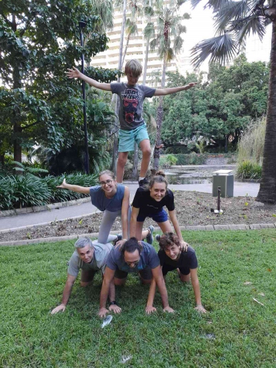 Fotografie de echipă la Vânătoarea de Comori Brisbane